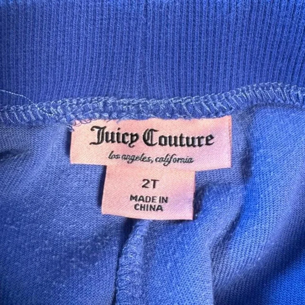 Juicy Couture blue velour sweatpants, size 2T